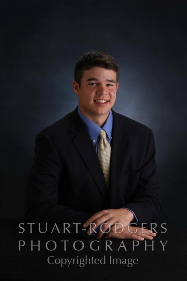 James Allen poses for his senior picture. 