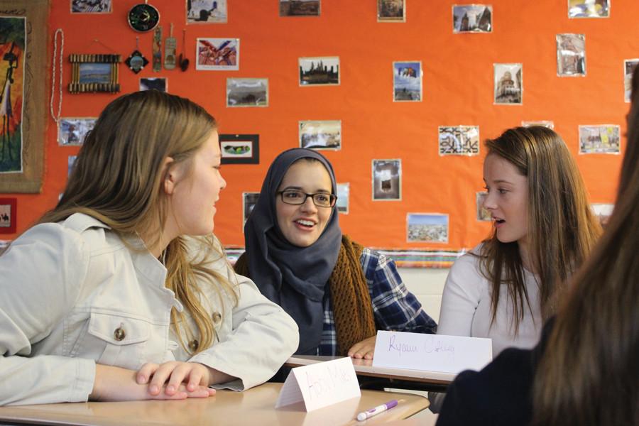 Club members discuss issues such as consent, body image and women in politics.