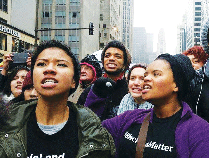 Students gather to protest recent racial injustices