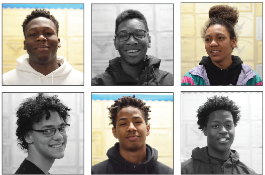 Jacaree Masupha, senior; Anthony Calhon, senior; Jayson Sawyer, junior;
Ross Bostick, senior; Zion Waite, junior; Adama Diakhate, junior. 