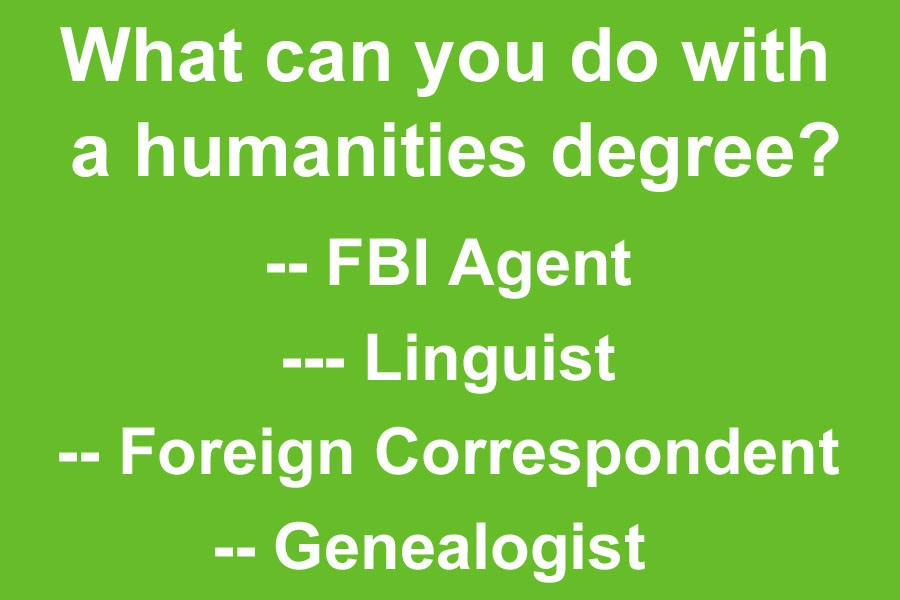 Humanities degrees are important too