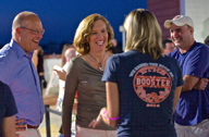 Parents and faculty have fun at Boosterpalooza. Photo courtesy of Boosters.