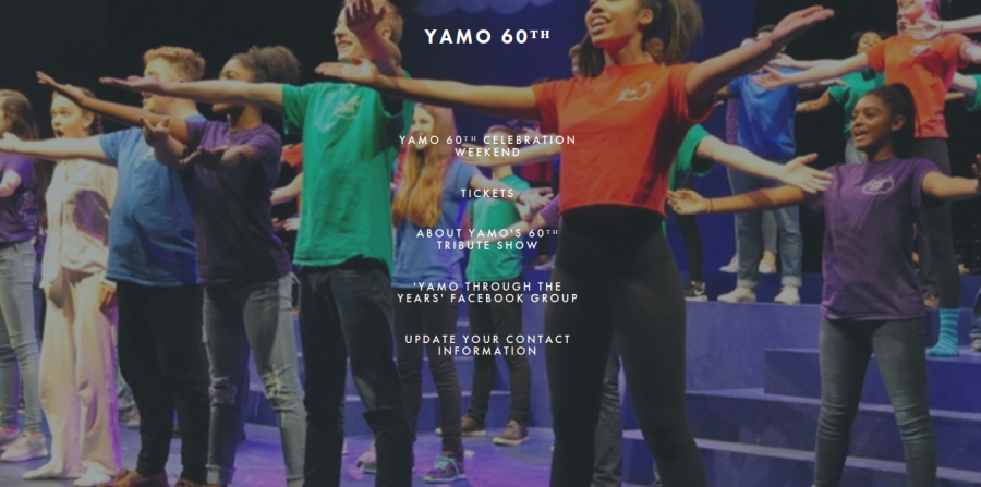 The ETHS Theatre program advertises the YAMO 60th anniversary show on their website.