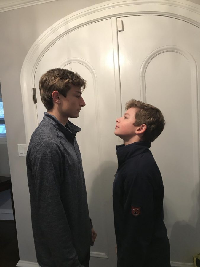Brothers Tommy and Peter Barbato face off. 