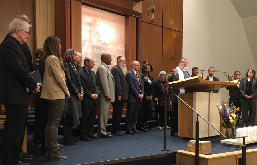 Vigil held at Beth Israel Synagogue in Skokie on Oct. 29.