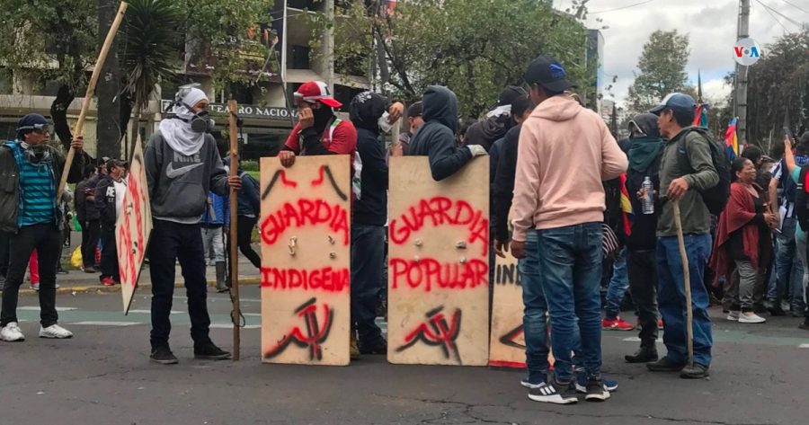 Protestas en Ecuador, 2019.