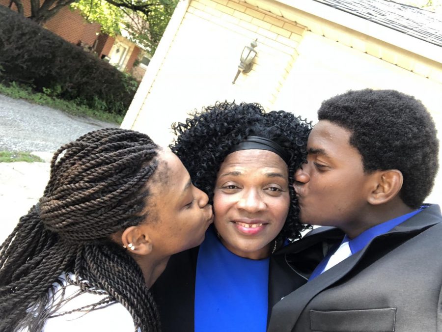 Junior Valery Jean Jaques reflects on what has brought him joy during the shelter-in-place and locates this selfie of “my sister and my mother who I love so dearly.”