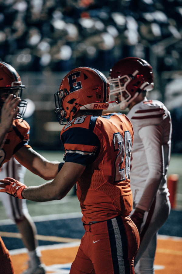 Senior Boaz Liberman kicked off the scoring for the Kits with a first-quarter touchdown reception.