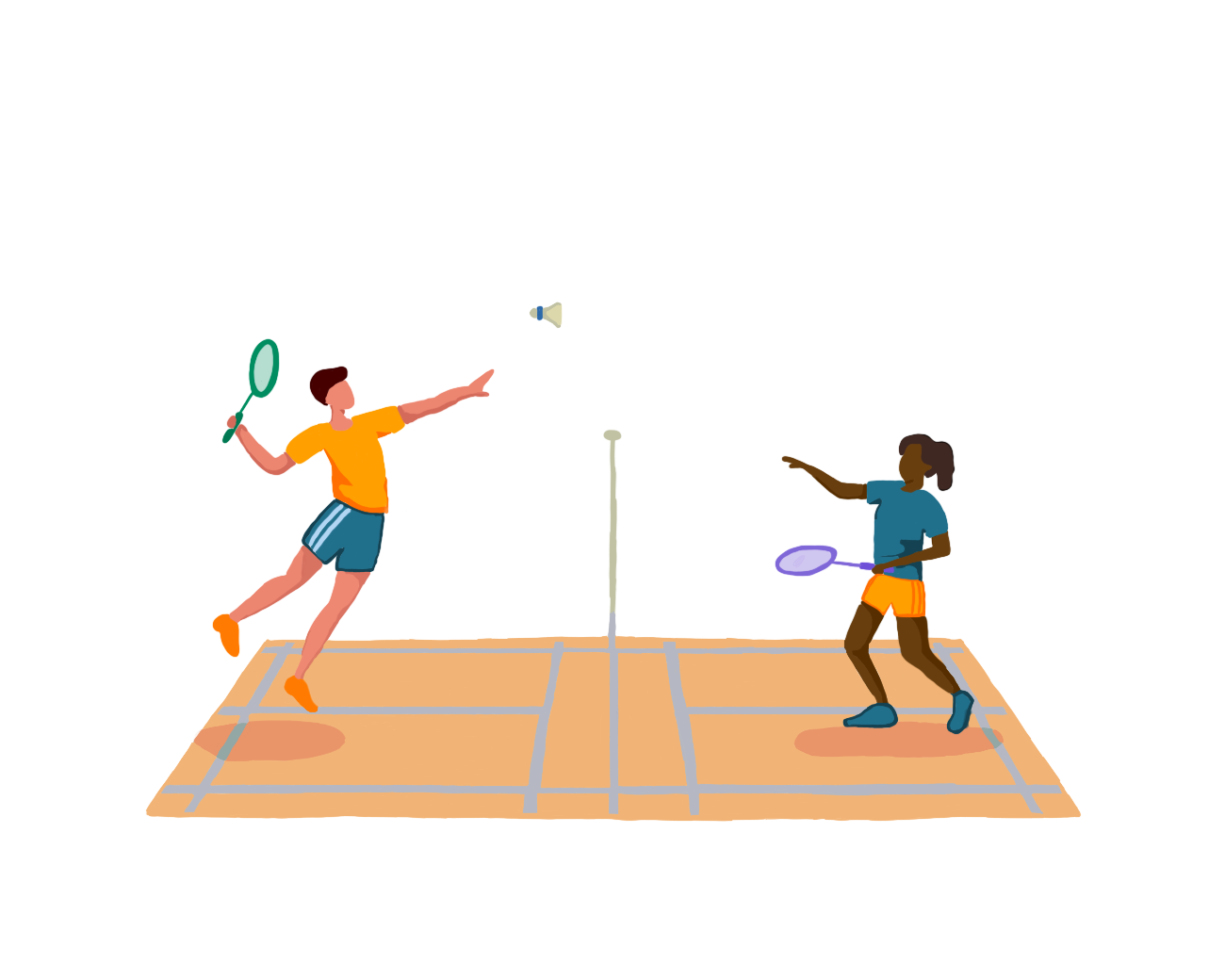 On Sept. 9, 12 ETHS badminton players faced off in the gym of Stevenson High School.