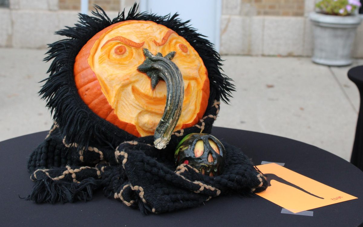 Spooky witch pumpkin wins first place in pumpkin carving contest