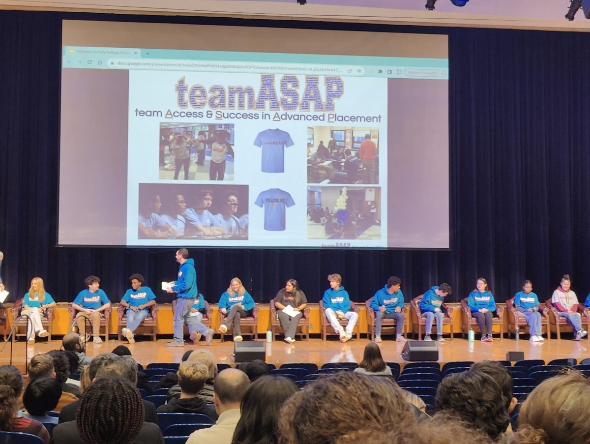 The student panel was made up of 13 student members of teamASAP.