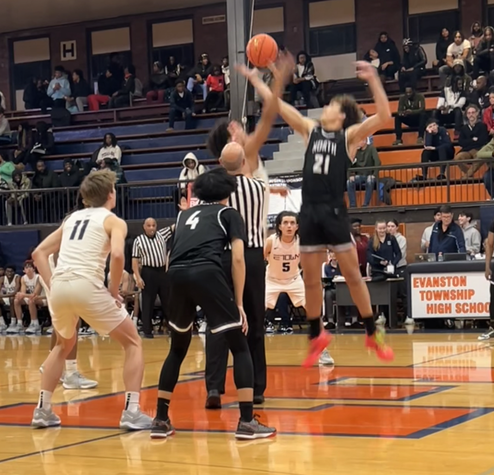 From the opening tip, Evanston and Niles North traded baskets in a close contests the Vikings ultimately reeled in.