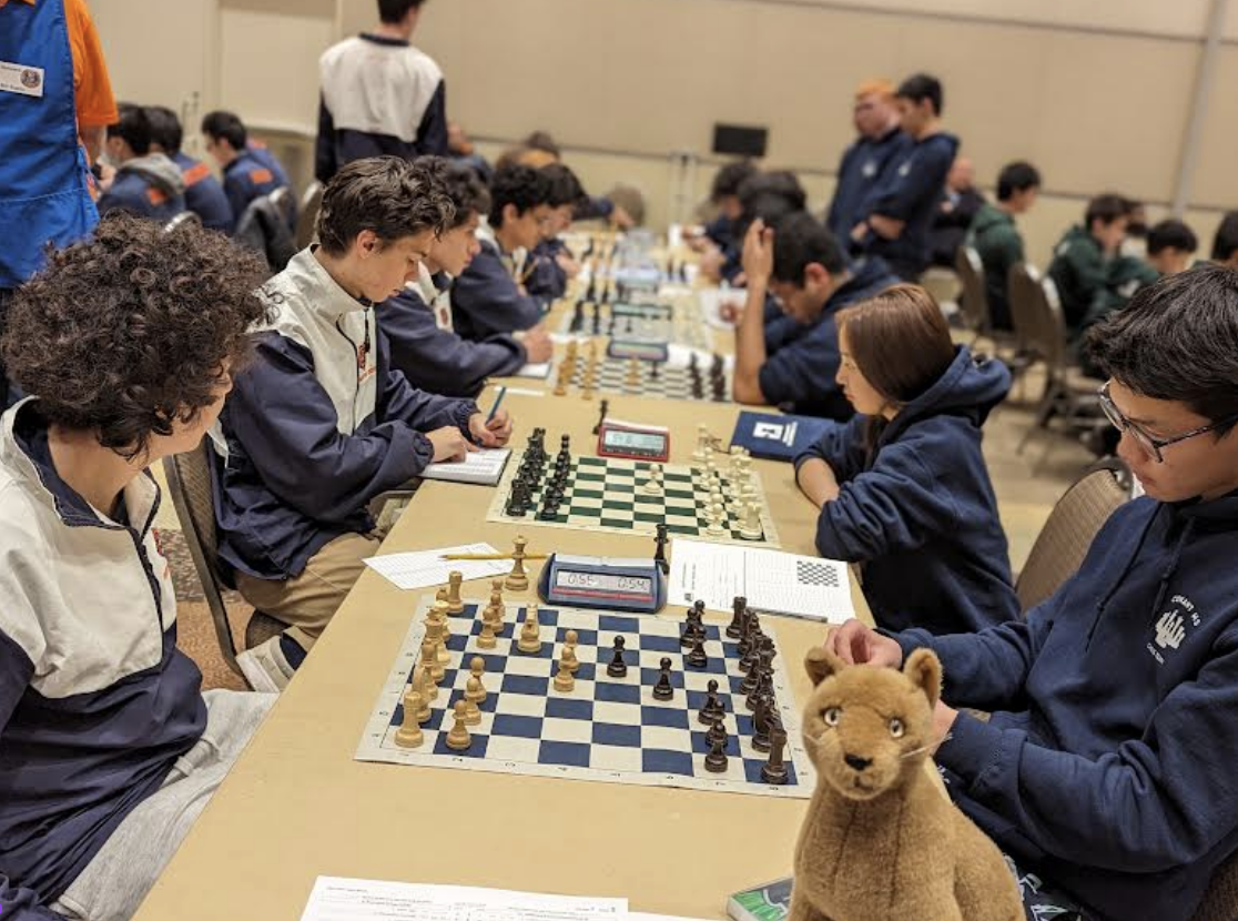 Rows of students compete in the state tournament. (courtesy of Keith Holzmueller)