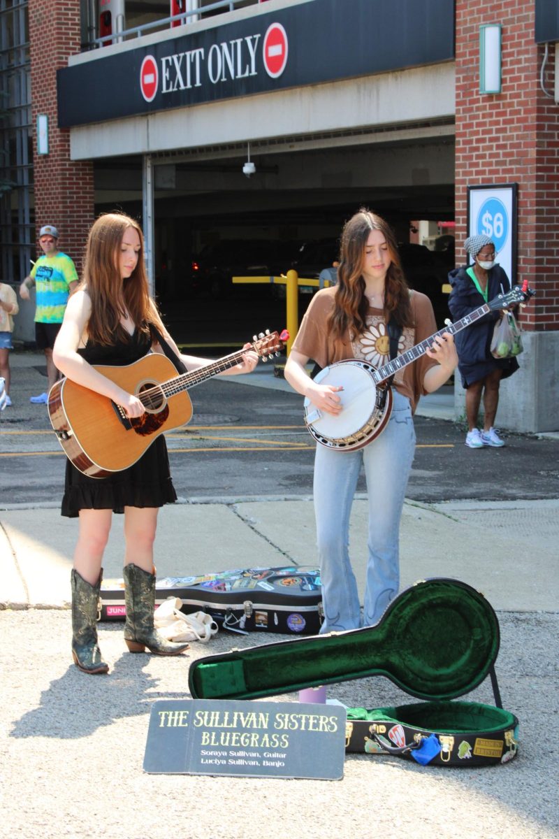 The Sullivan Sisters Bluegrass_ Guitar - Soraya Sullivan, 17, Evanston. Banjo - Luciya Sullivan, 15, Evanston. They go to ETHS