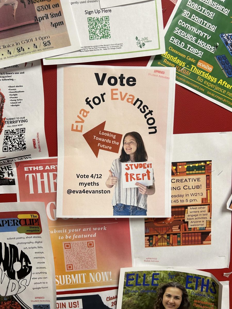 Candidates used hallway bulletin boards to advertise their campaigns. Other advertising methods included social media posts, candy distribution and lunchroom speeches.