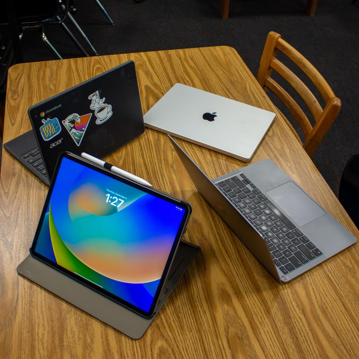 Students are required to use their school-issued Chromebooks in class.