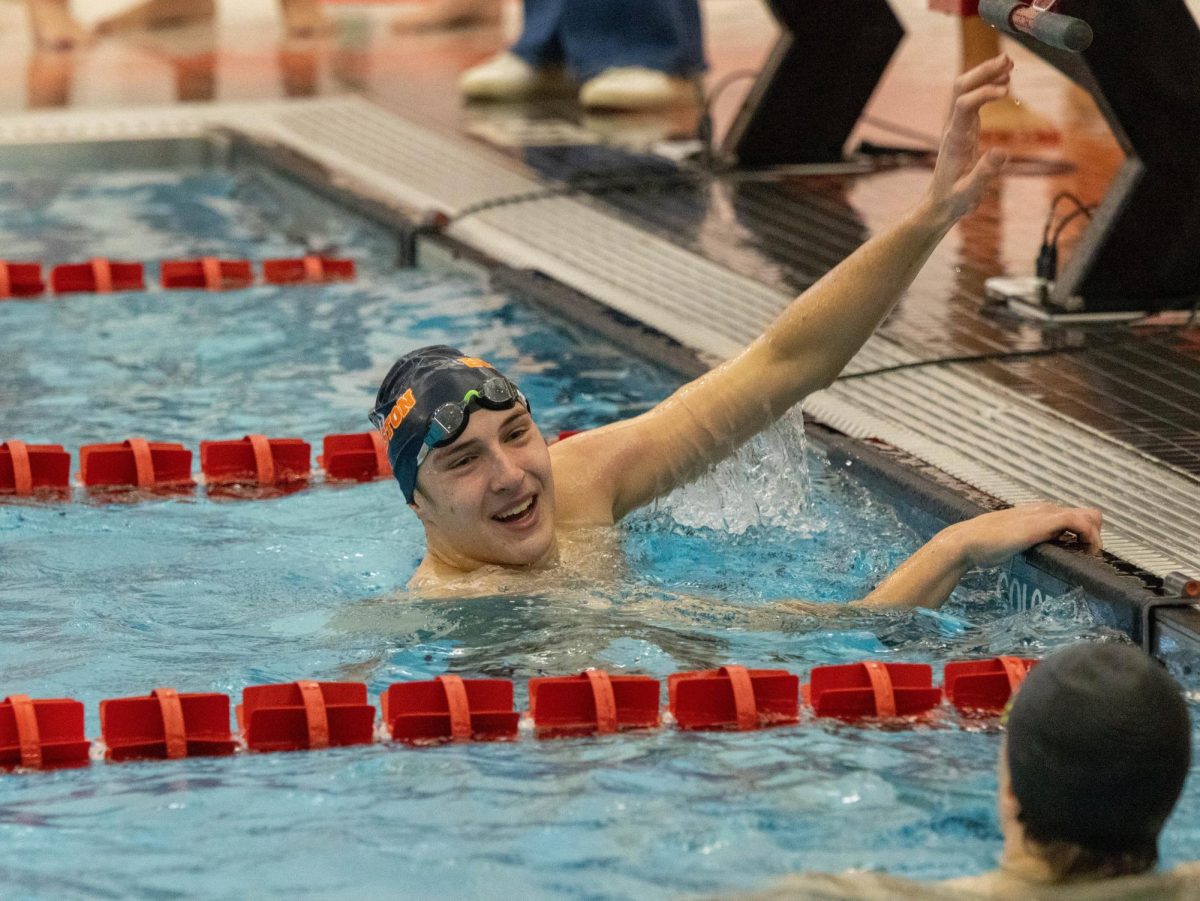 Will Kleinschmit happily finishes his race. Photo by Stuart-Rodgers