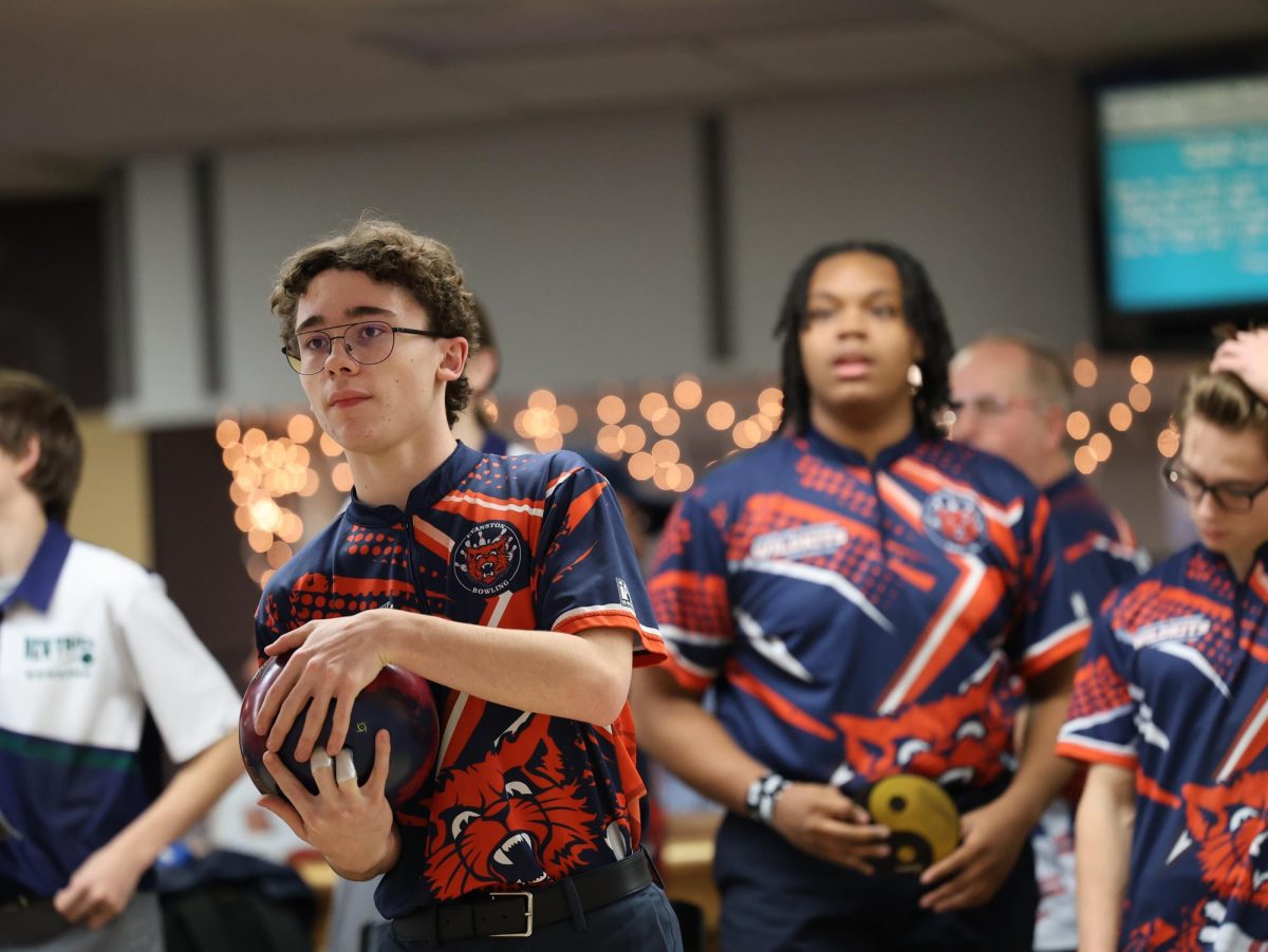 Anthony Swanson prepares to hit the pins. Photo by Stuart-Rodgers