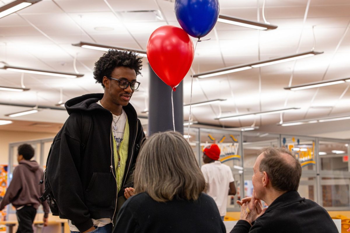 Senior Cross Jackson-Mitchell discusses scholarship opportunities.